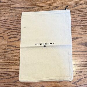 Burberry Tan Black Shoe Dust Bag Used Tote